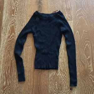 Simple black sweater